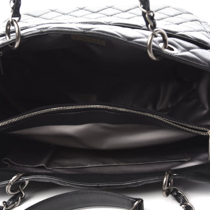 Chanel Caviar Quilted XXL Grand Shopping Tote GST Dark Grey 5 of 10