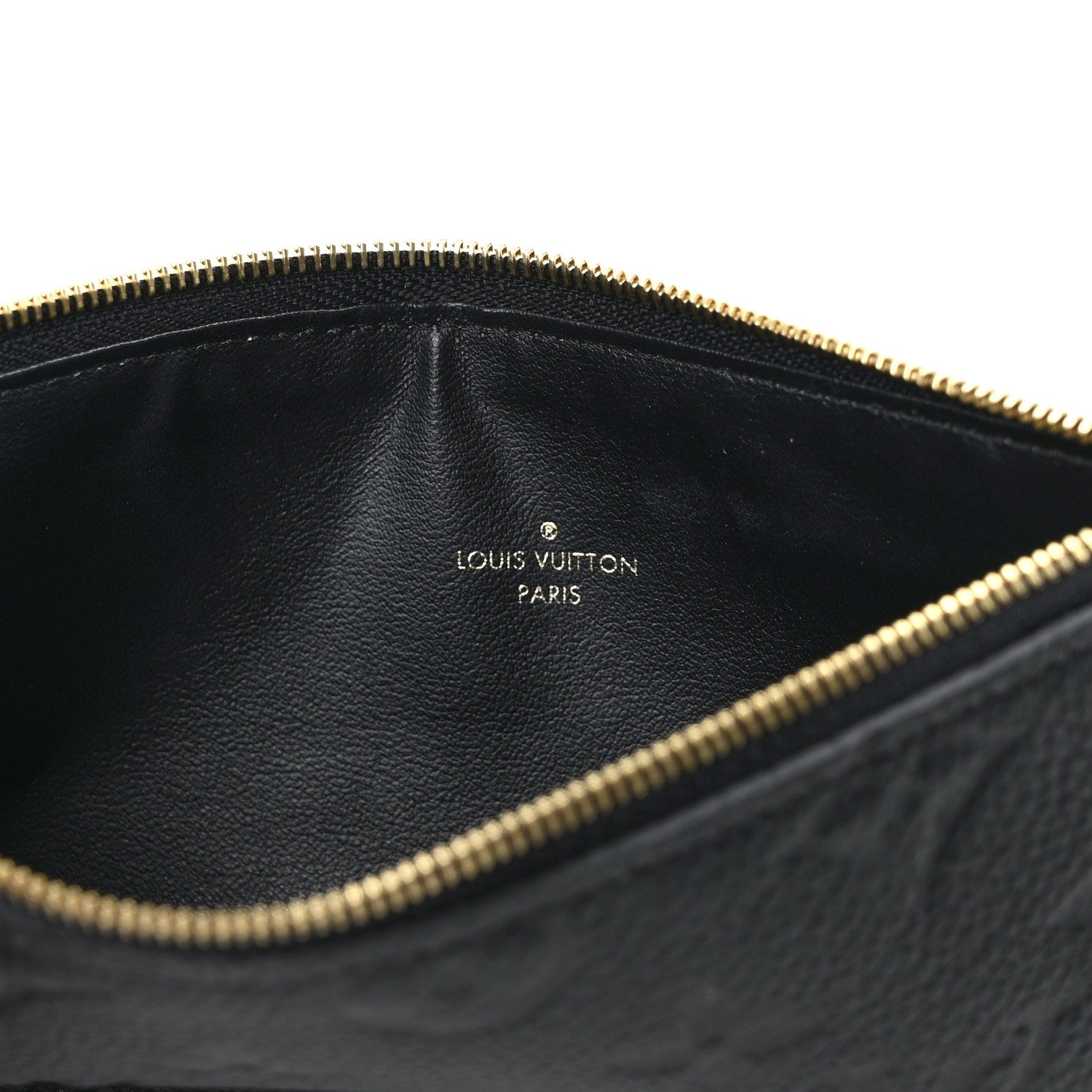 Louis Vuitton Empreinte Felicie Chain Wallet Zippered Insert Black 6 of 7