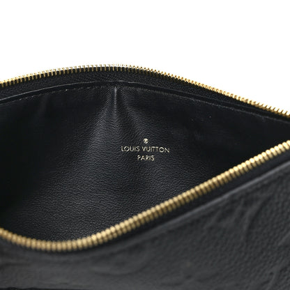 Louis Vuitton Empreinte Felicie Chain Wallet Zippered Insert Black 6 of 7