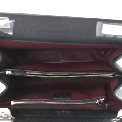 Gucci Grainy Calfskin Small Zumi Top Handle Bag Black 5 of 10