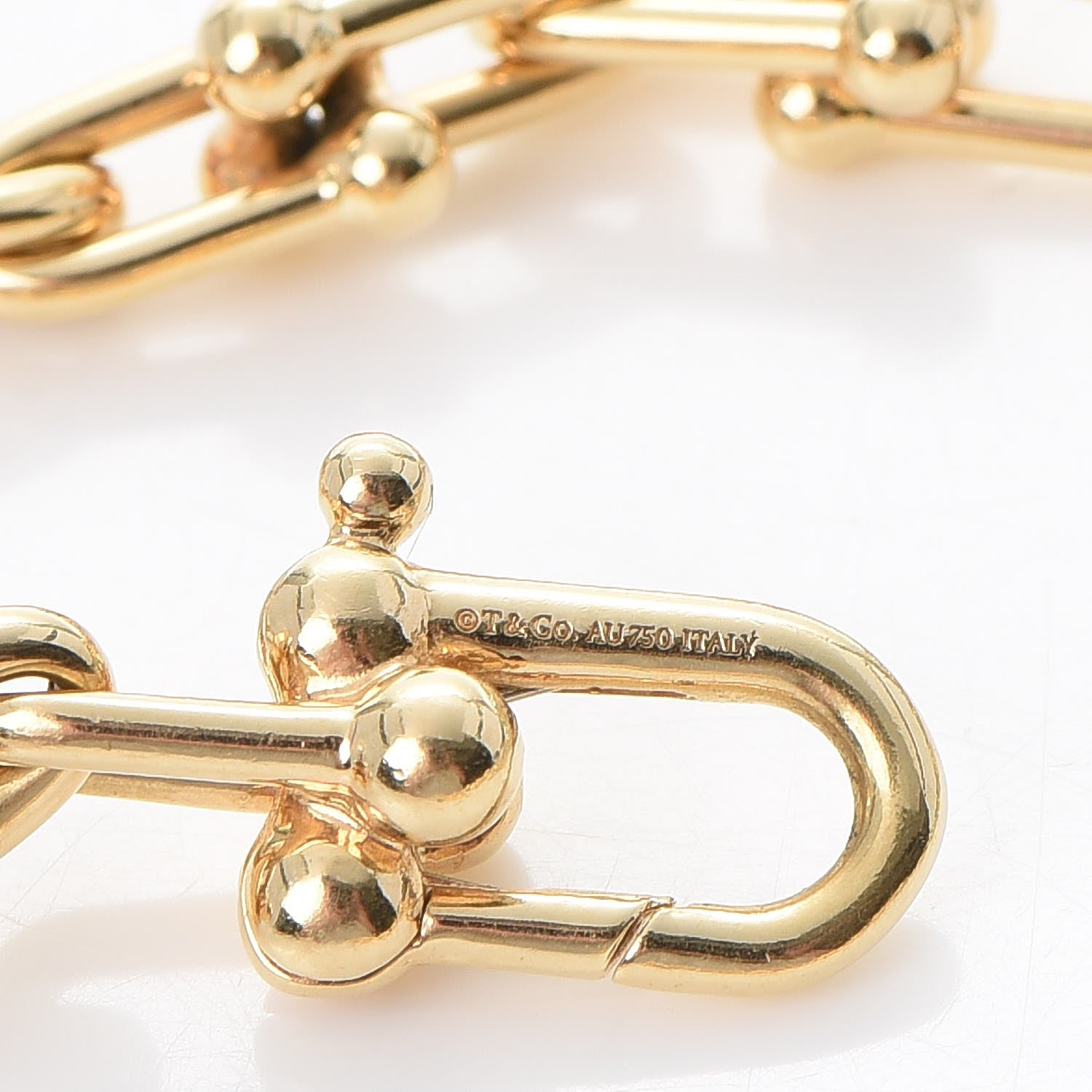 Tiffany 18K Yellow Gold Small HardWear Link Bracelet 6 of 7