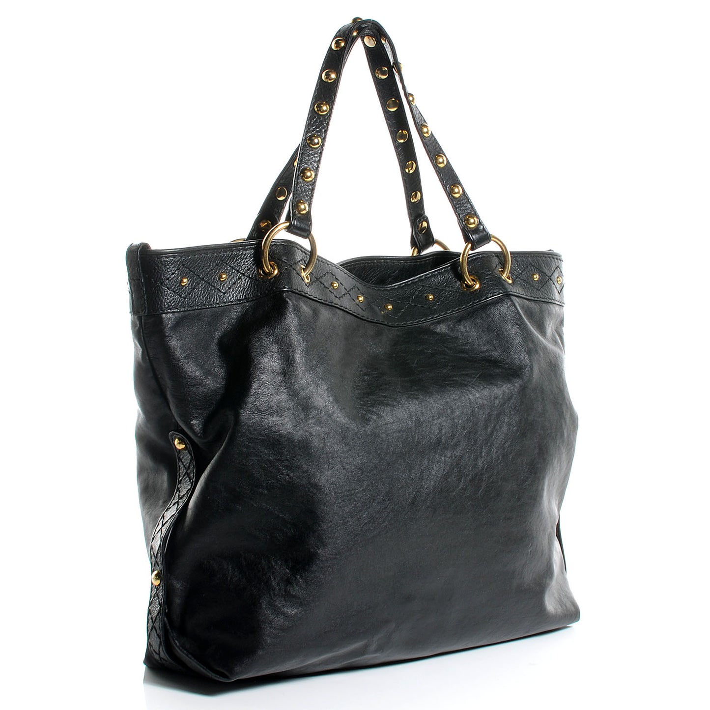 Leather Irina Tote Black