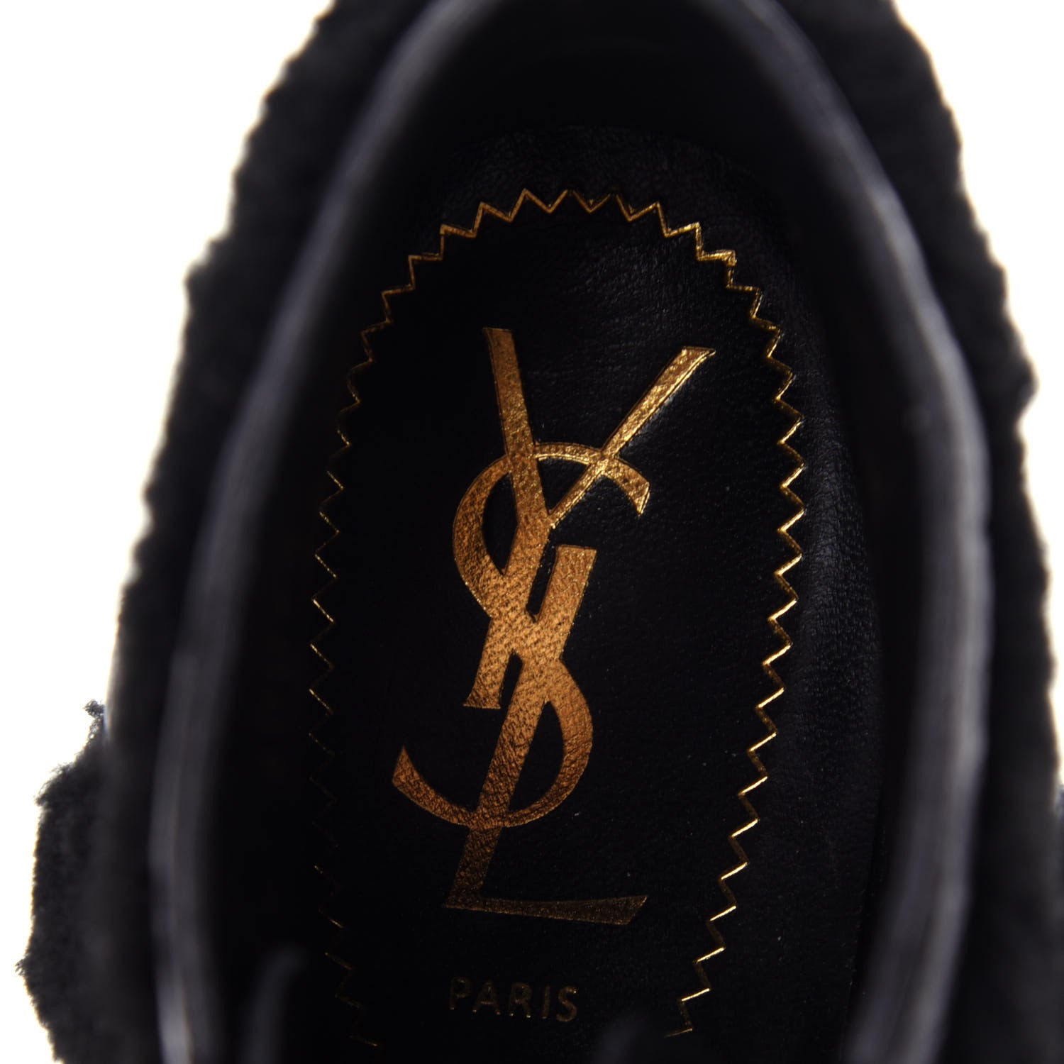 Saint Laurent Nappa Shearling Tribtoo 140 Platform Boots 36 Black 8 of 10