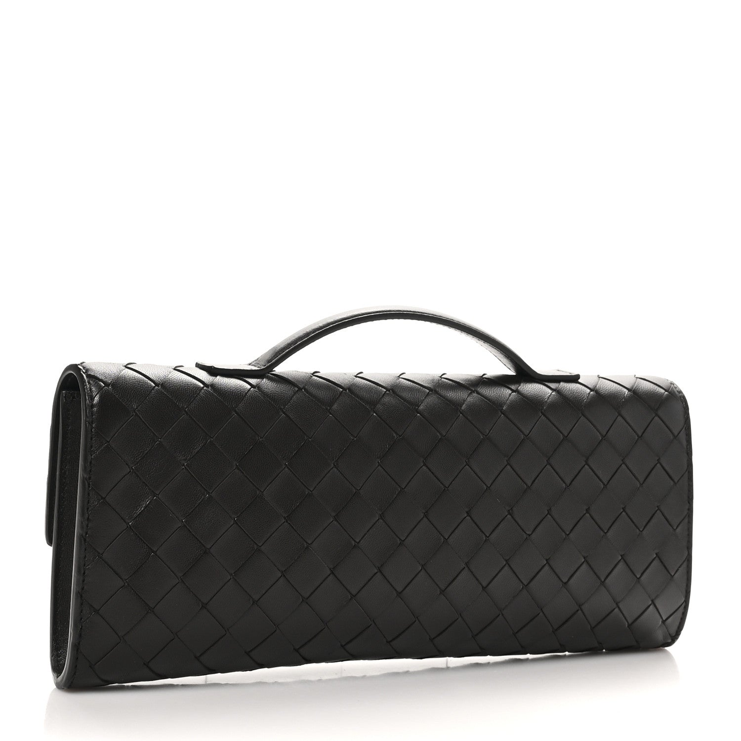 Bottega Veneta Nappa Intrecciato Long Andiamo Top Handle Clutch Fondant 3 of 7