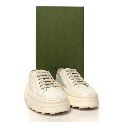 Gucci GG Monogram Womens 1977 Tennis Platform 52mm Sneakers 37 Great White Mystic White 7 of 7