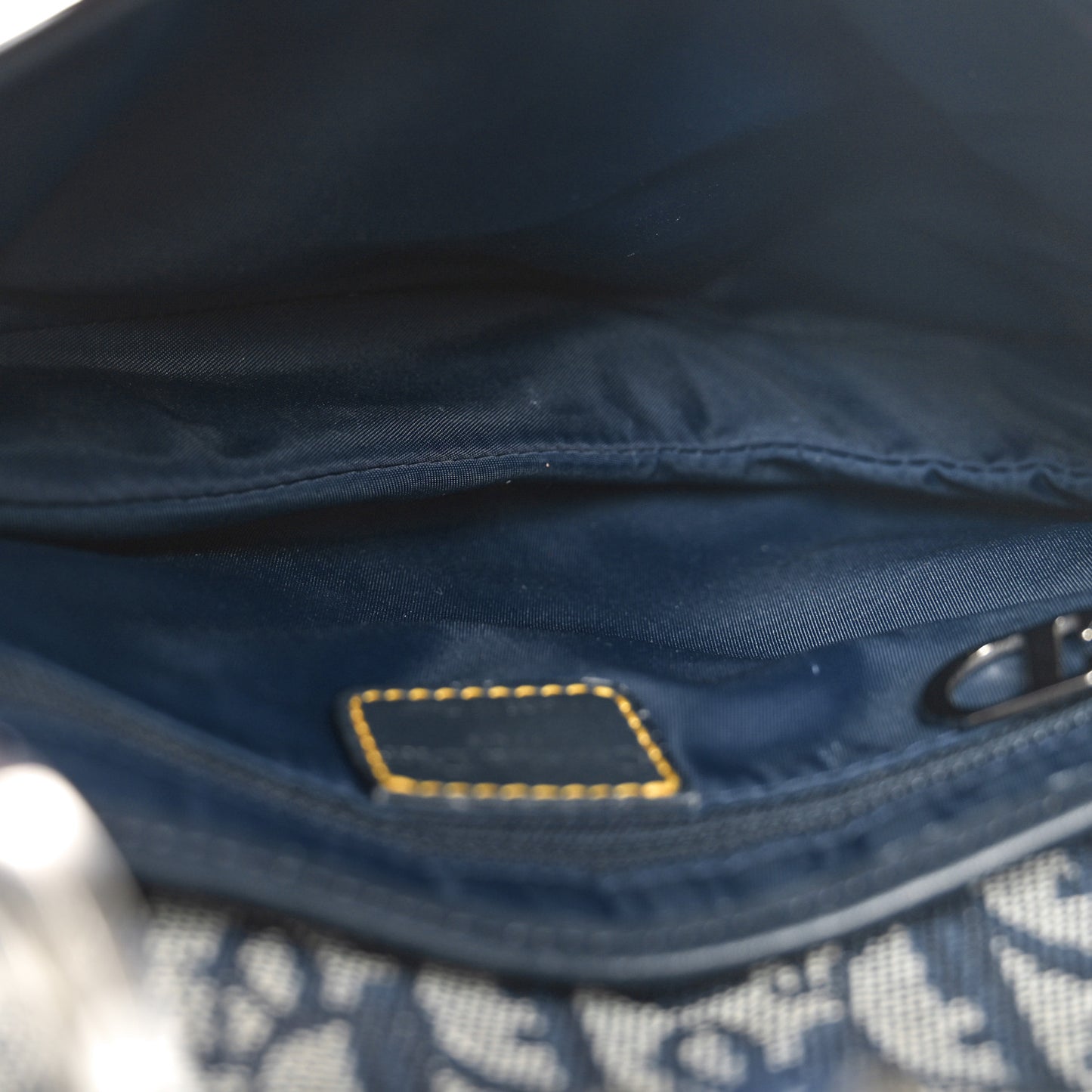 Monogram Saddle Bag Blue