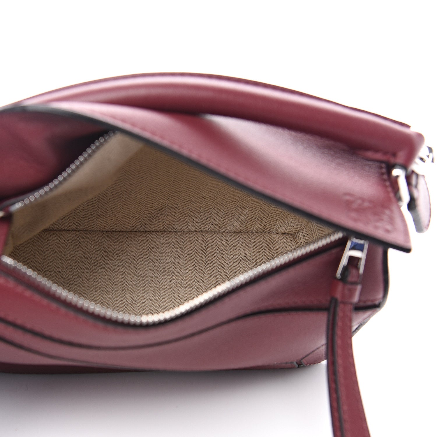 Loewe Calfskin Mini Puzzle Bag Wine 4 of 10