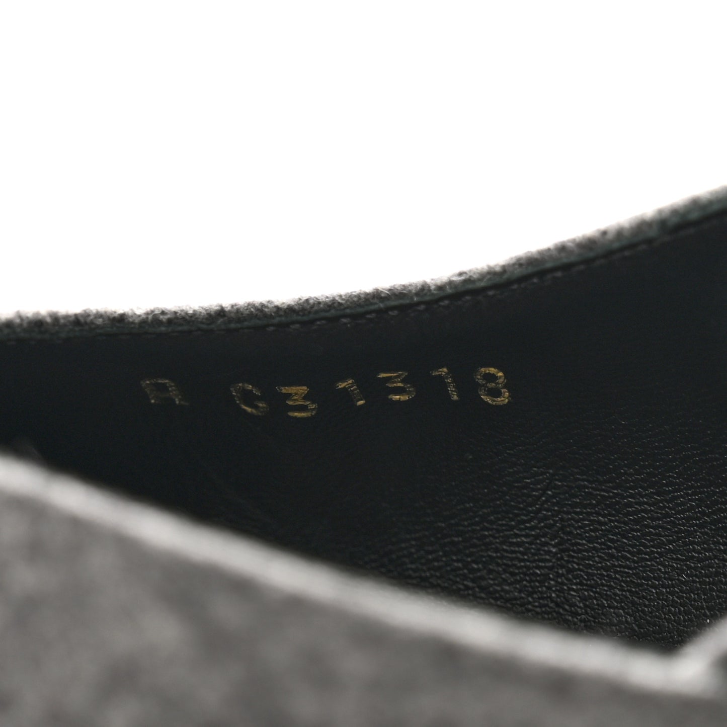 Wool Velvet Cap Toe CC Slingback Pumps 35 Black Grey