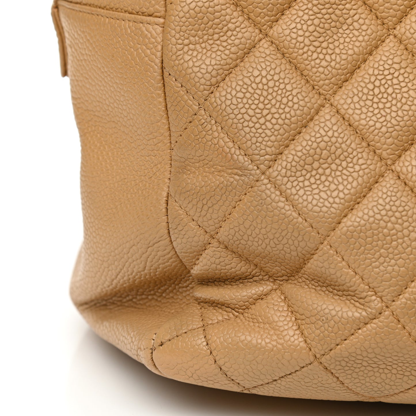 Caviar Quilted Grand Timeless Tote GTT Beige