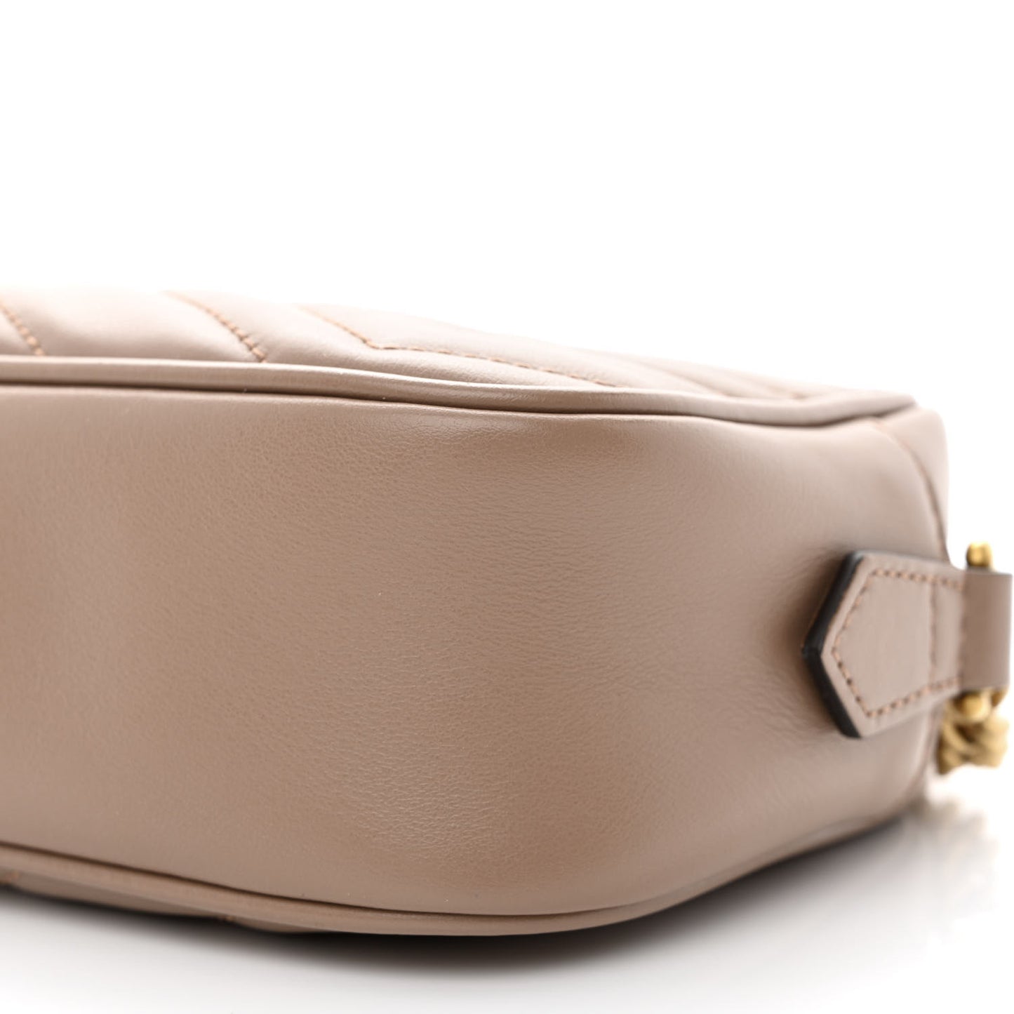 Calfskin Matelasse Mini GG Marmont Chain Shoulder Bag Porcelain Rose