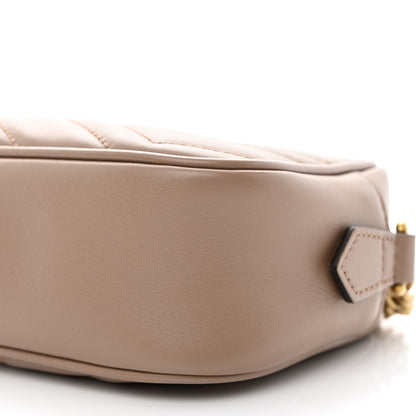 Gucci Calfskin Matelasse Mini GG Marmont Chain Shoulder Bag Porcelain Rose 10 of 11