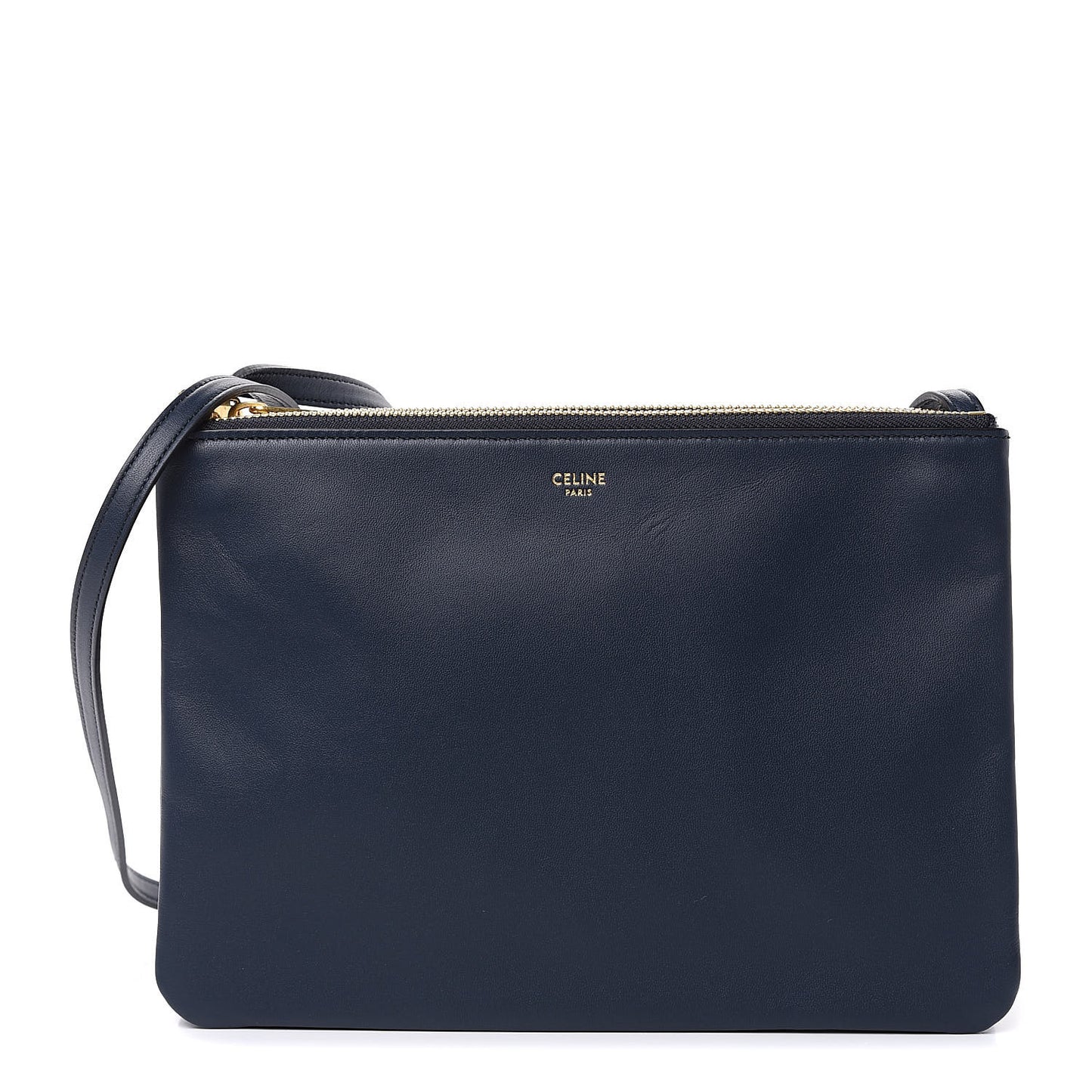 Lambskin Small Trio Crossbody Bag Abyss Blue