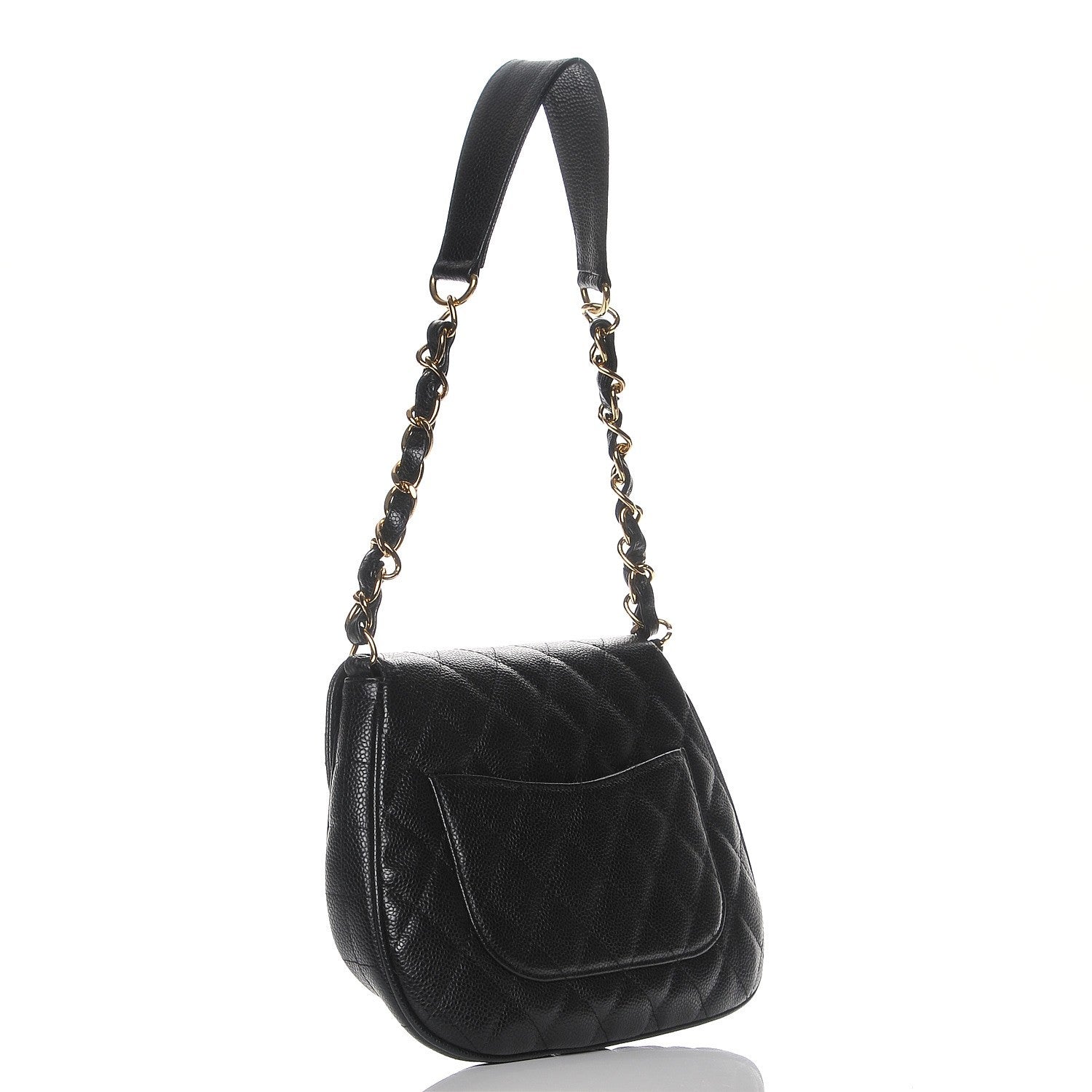 Chanel Caviar Quilted Flap Shoulder Bag Black 3 of 8