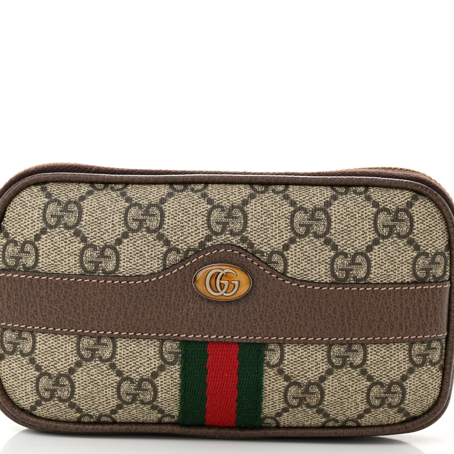 Gucci GG Supreme Monogram Ophidia Belted iPhone Case 95 38 Dark Brown 8 of 10