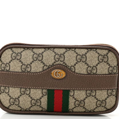Gucci GG Supreme Monogram Ophidia Belted iPhone Case 95 38 Dark Brown 8 of 10