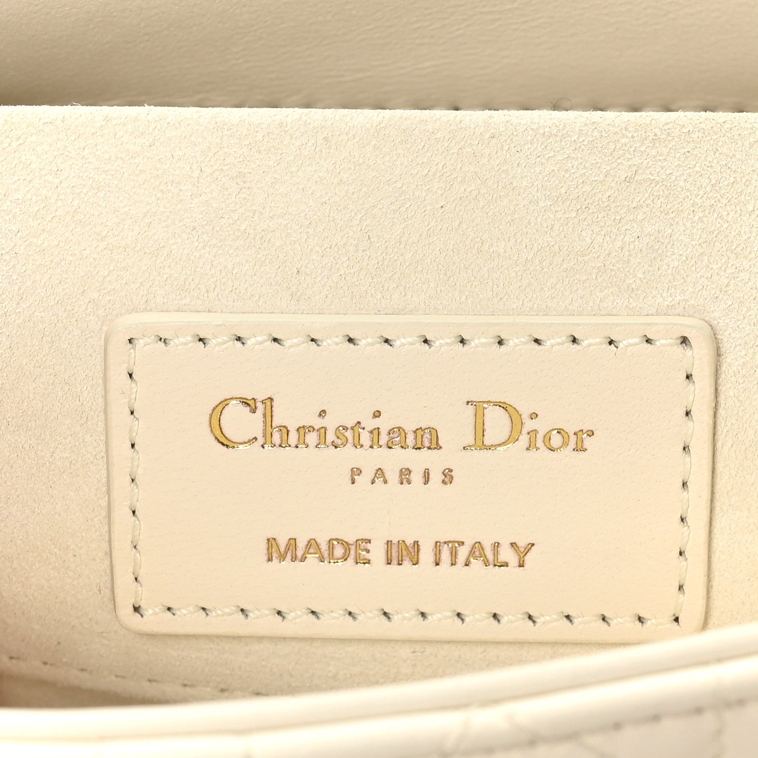 Christian Dior Lambskin Cannage Small Lady D-Joy Latte 6 of 10