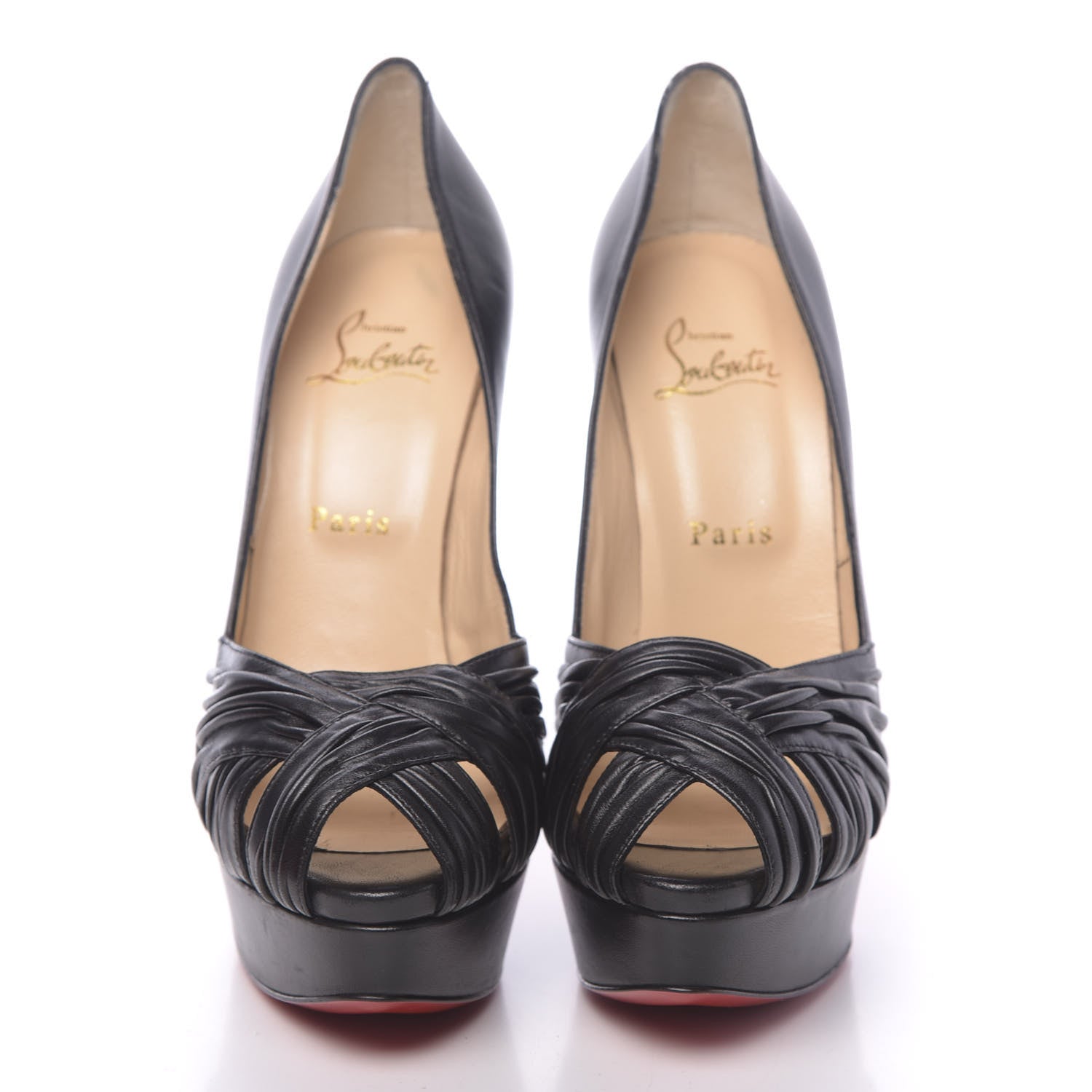 Christian Louboutin Nappa Aborina 150 Pumps 39 Black 2 of 8