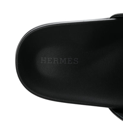 Hermes Calfskin Womens Empire Sandals 38 Black 16 of 20