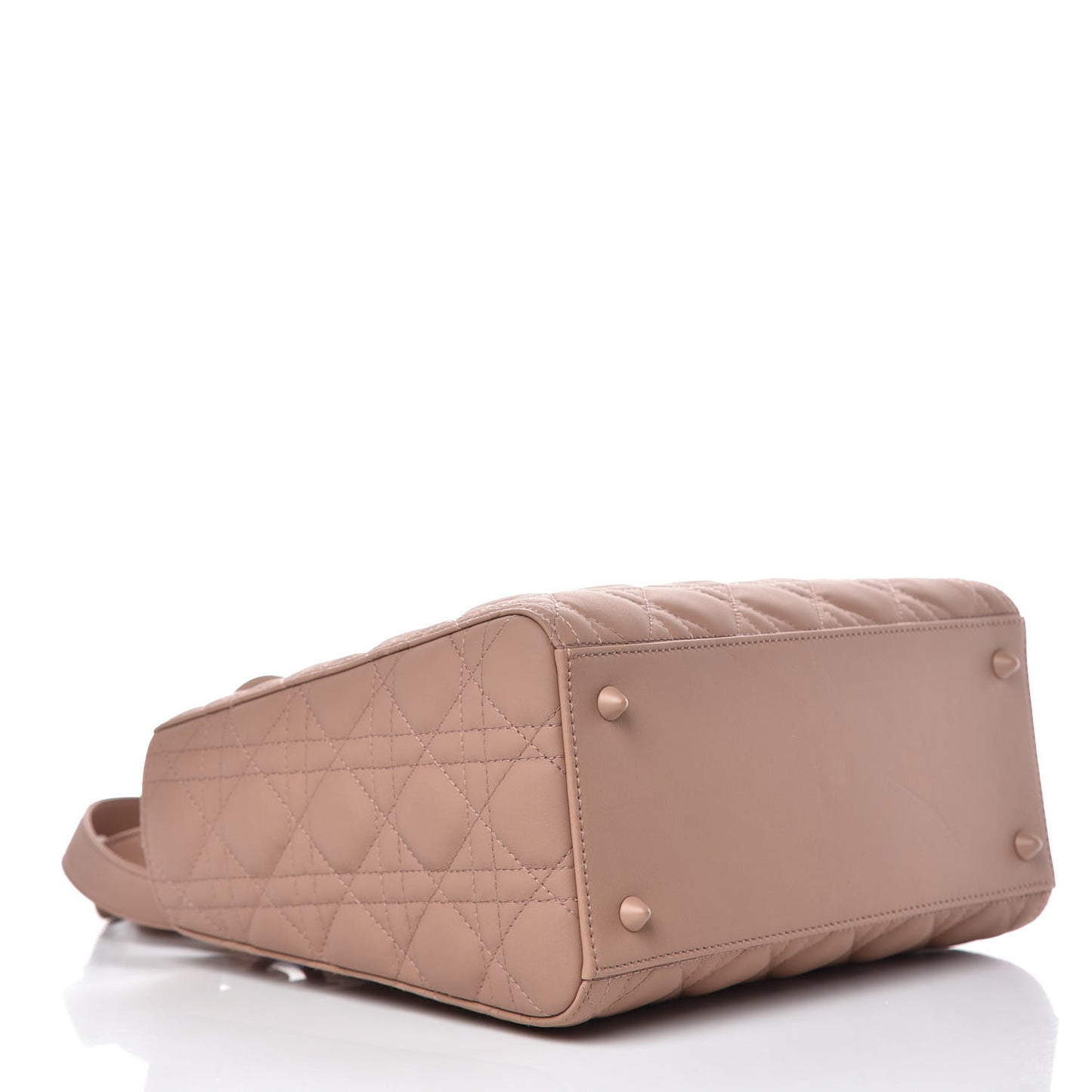 Ultra Matte Calfskin Cannage Medium Lady Dior Beige
