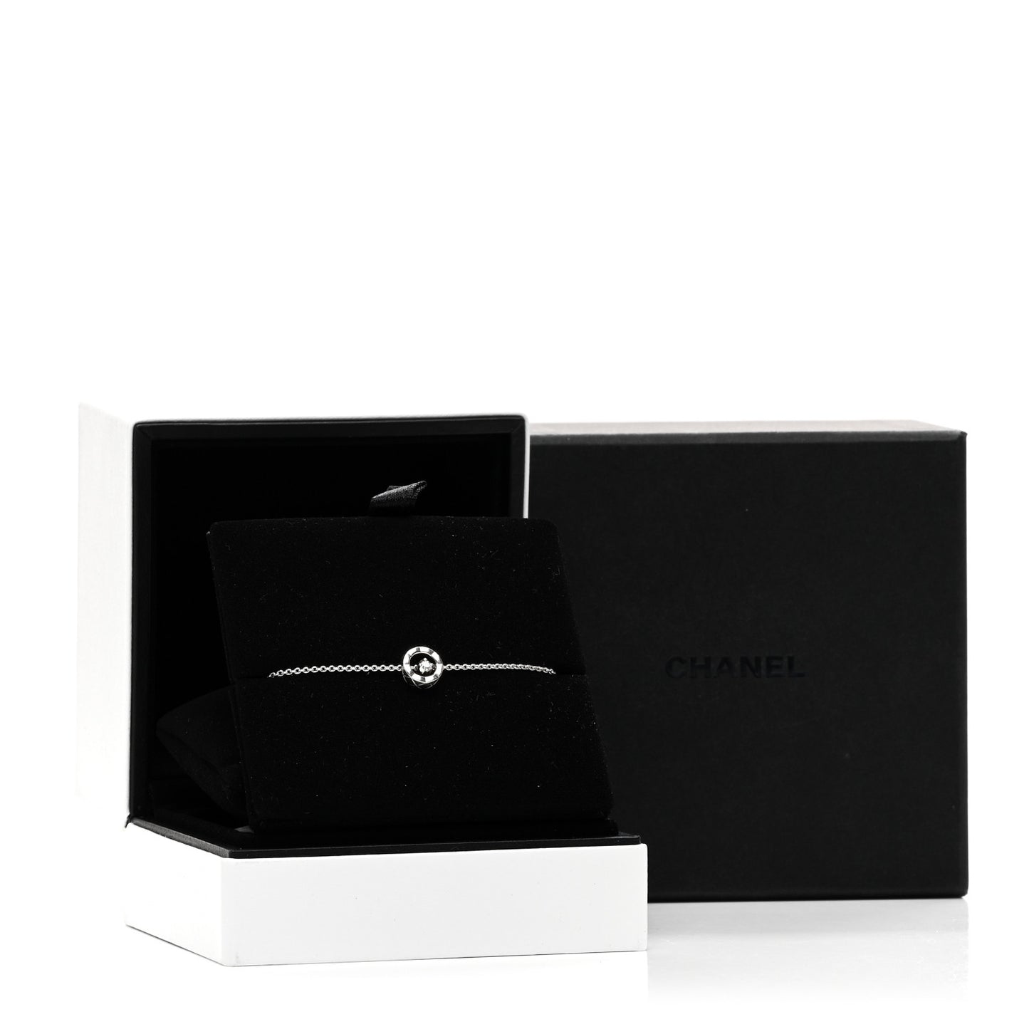 18K White Gold Diamond Coco Bracelet