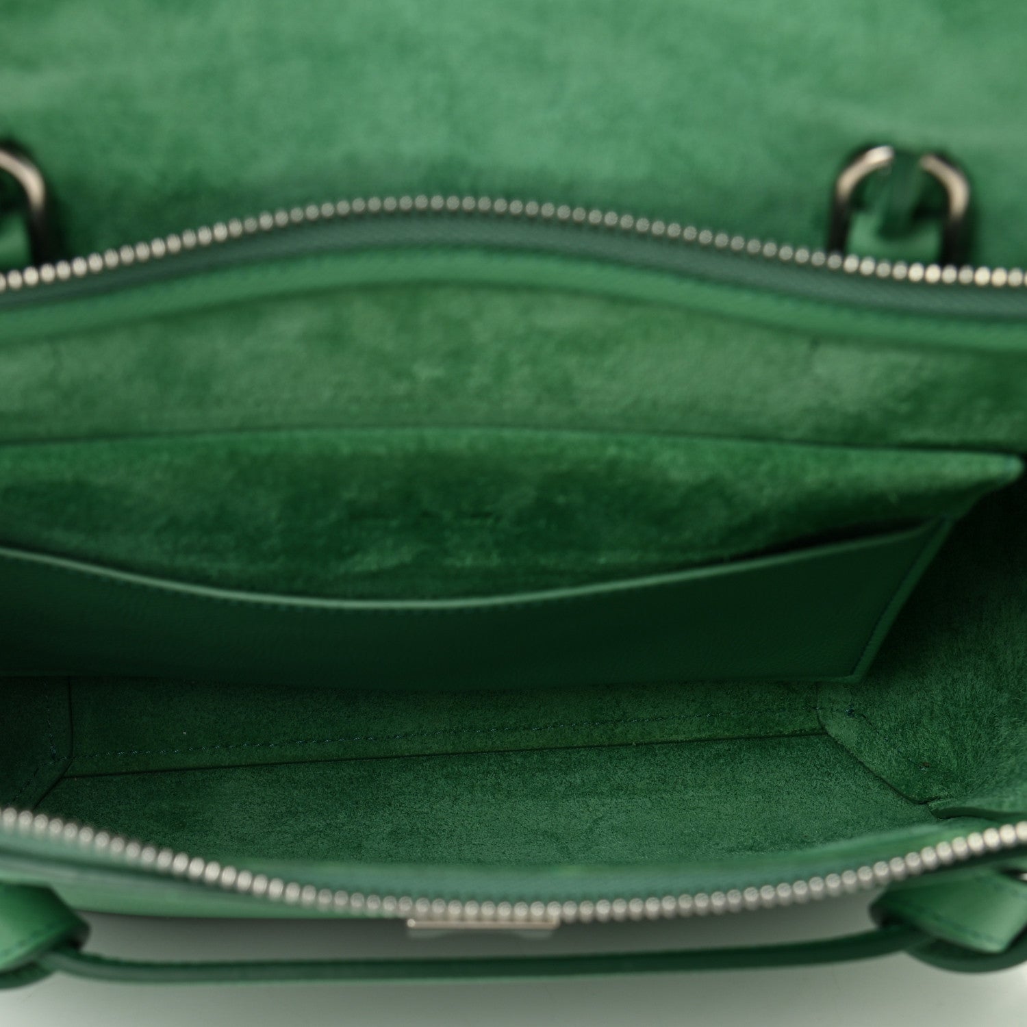 Celine Grained Calfskin Micro Belt Bag Pop Green 5 of 10