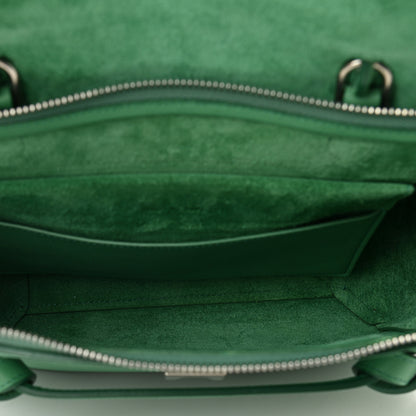 Celine Grained Calfskin Micro Belt Bag Pop Green 5 of 10