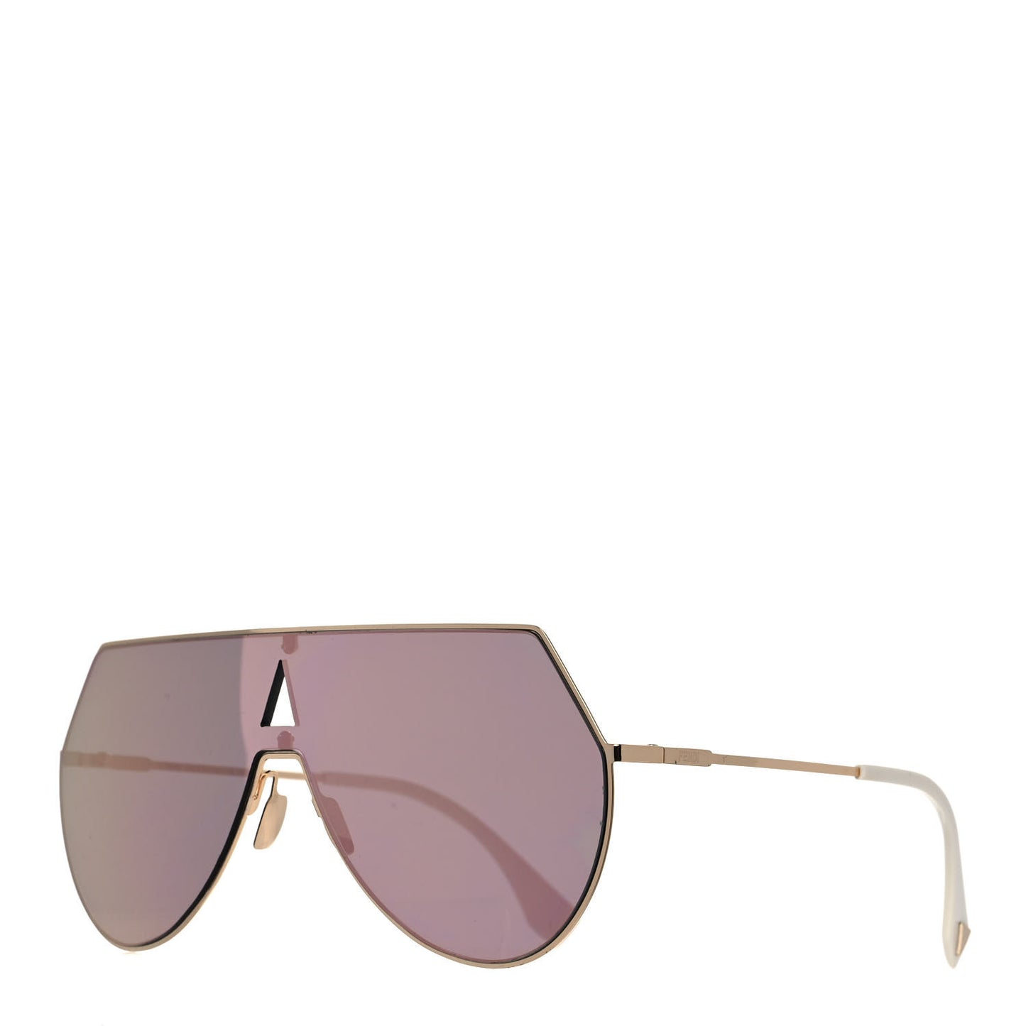 Metal Mirrored Eyeline Sunglasses FF 0193/S Matte Gold