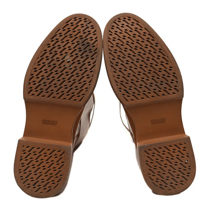 Hermes Calfskin Variation Jumping Boots 38 Naturel 5 of 13