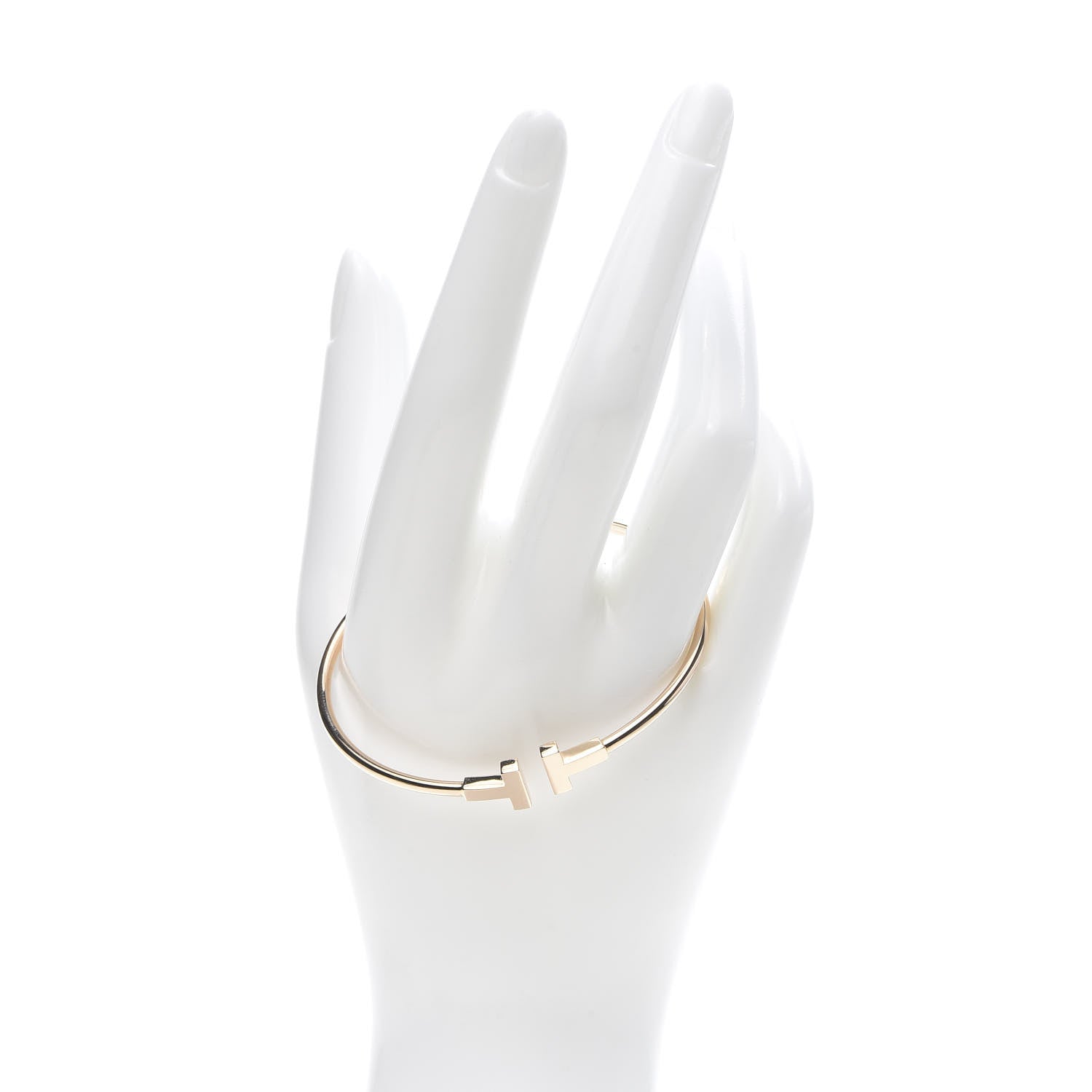 Tiffany 18K Rose Gold T Wire Bracelet 2 of 5