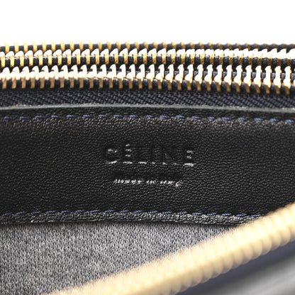 Celine Lambskin Large Trio Crossbody Bag Navy Blue 7 of 10
