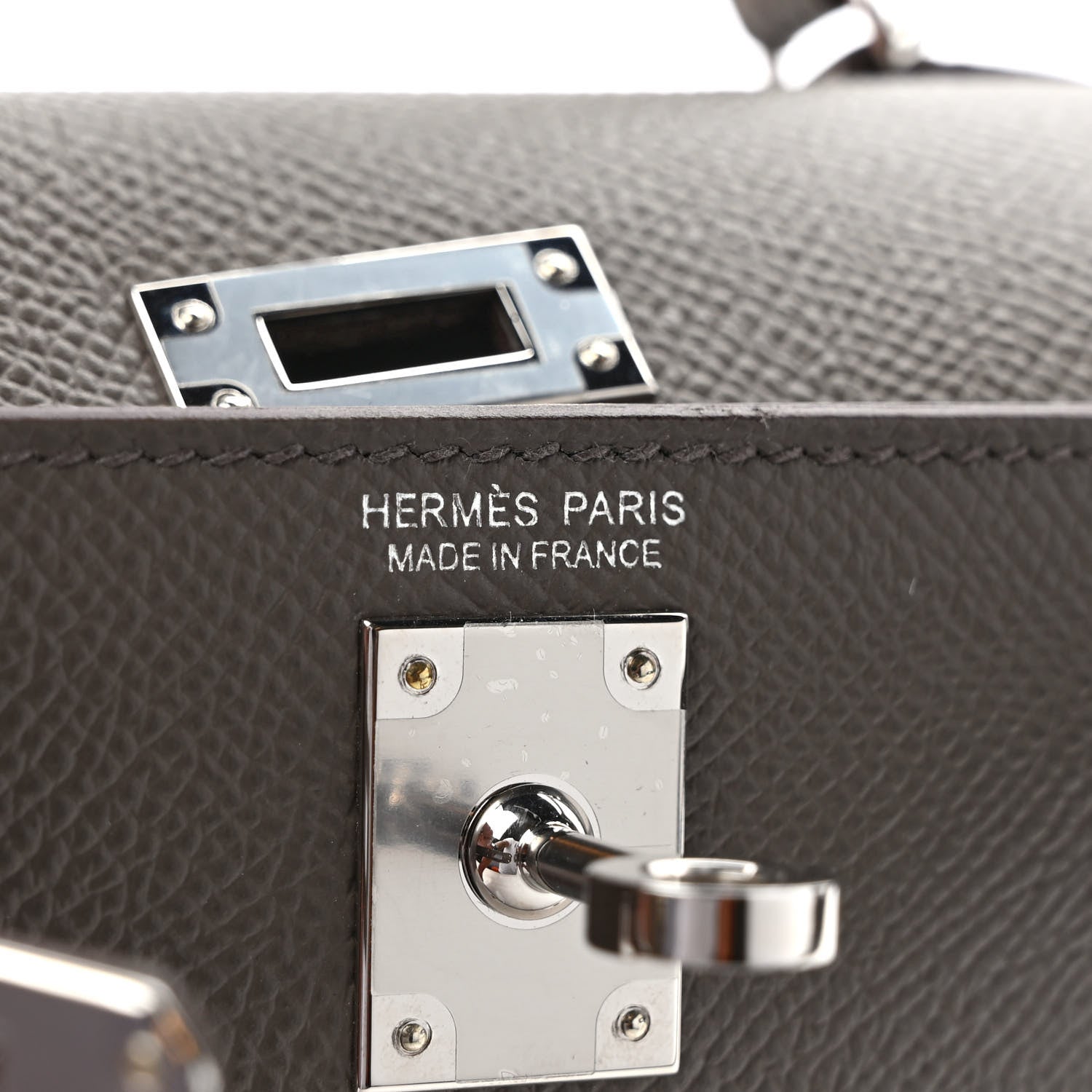 Hermes Epsom Mini Kelly Sellier 20 Etain 6 of 9