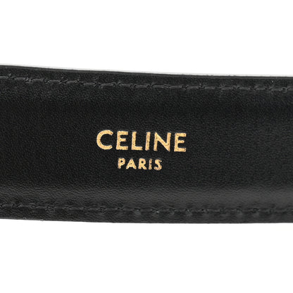 Celine Box Calfskin Medium 25mm Triomphe 80 32 Belt Black 3 of 6