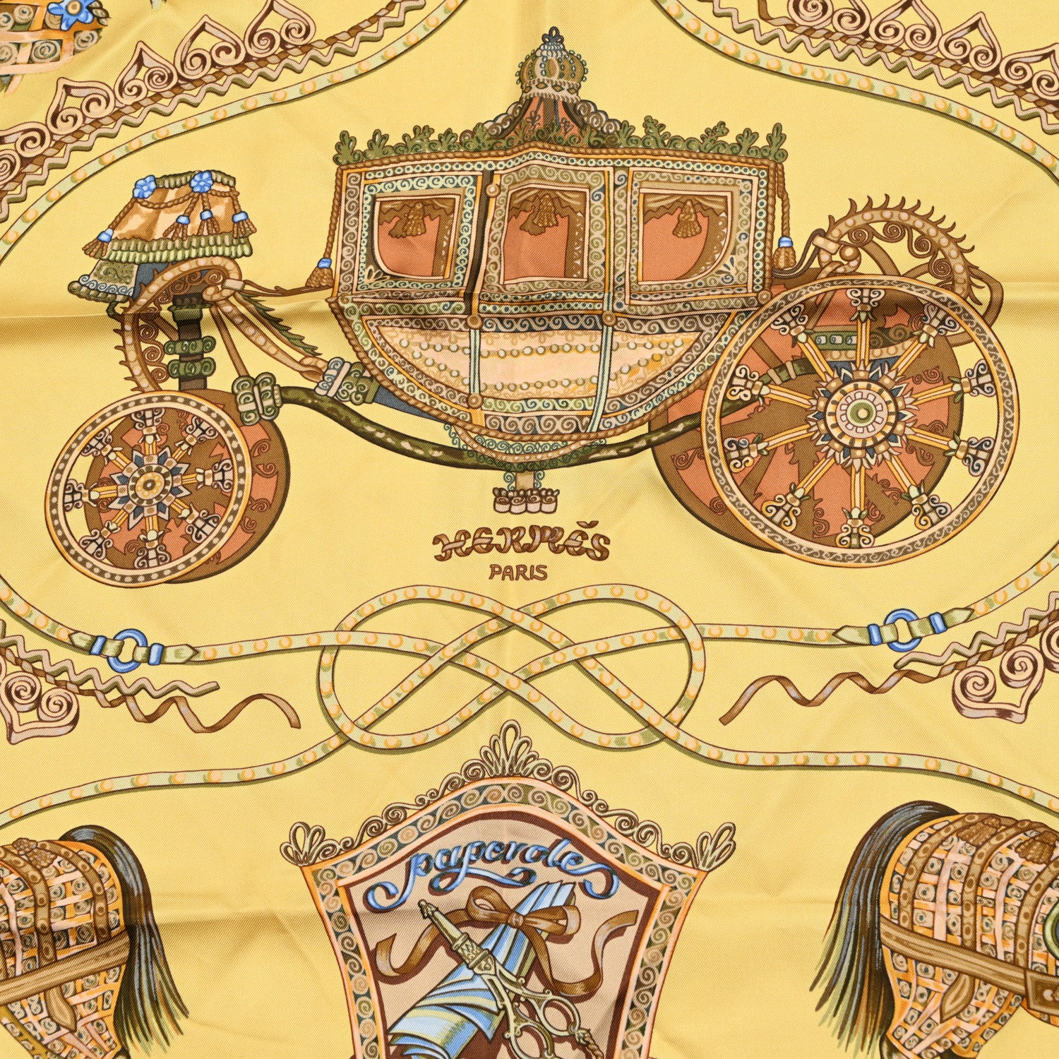 Hermes Silk Paperoles Scarf 90 2 of 6