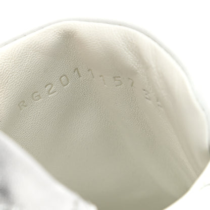 Hermes Calfskin Womens Advantage Sneakers 35 White Gris Argente 8 of 9