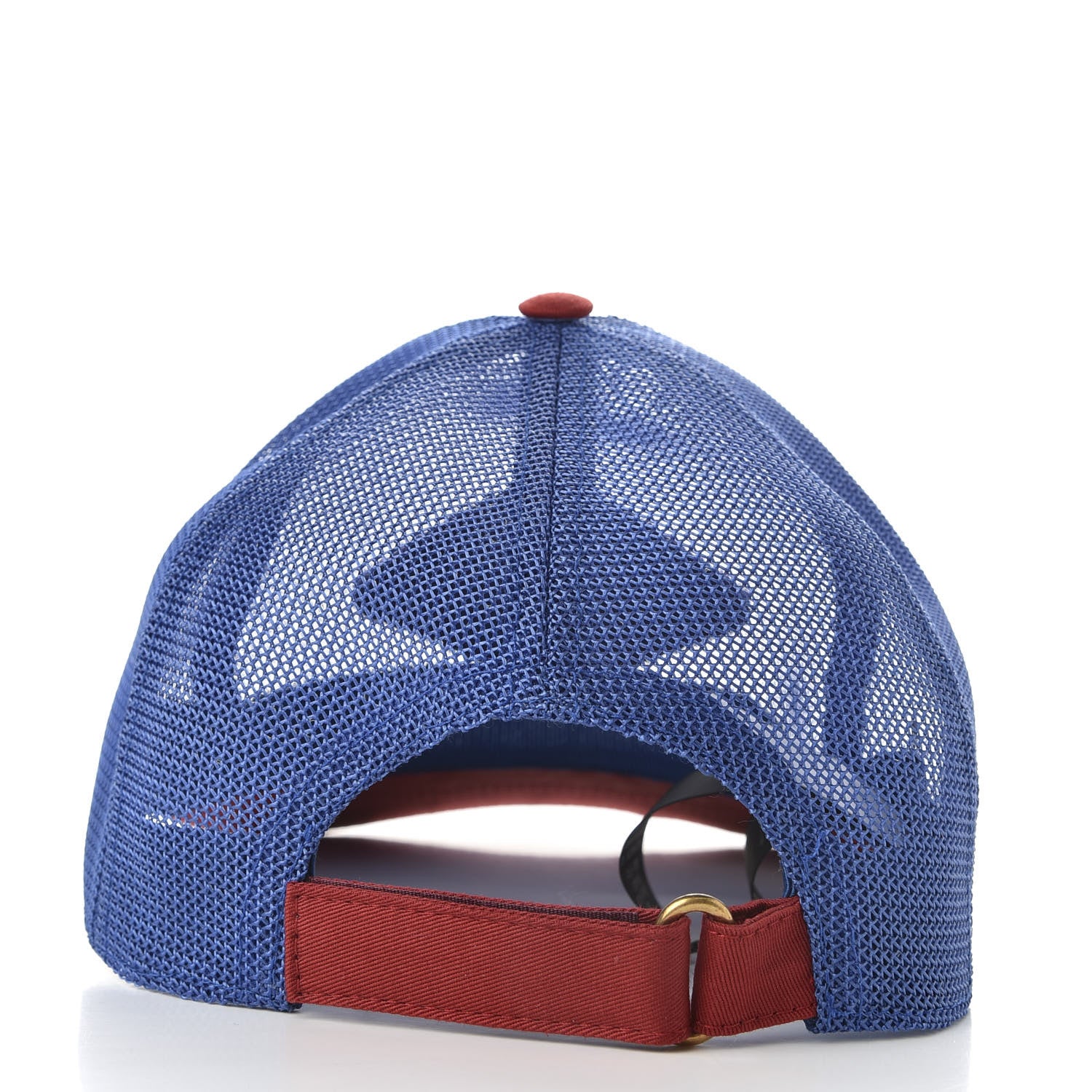 Gucci Mesh Game Logo Baseball Hat M Blue Red 5 of 9