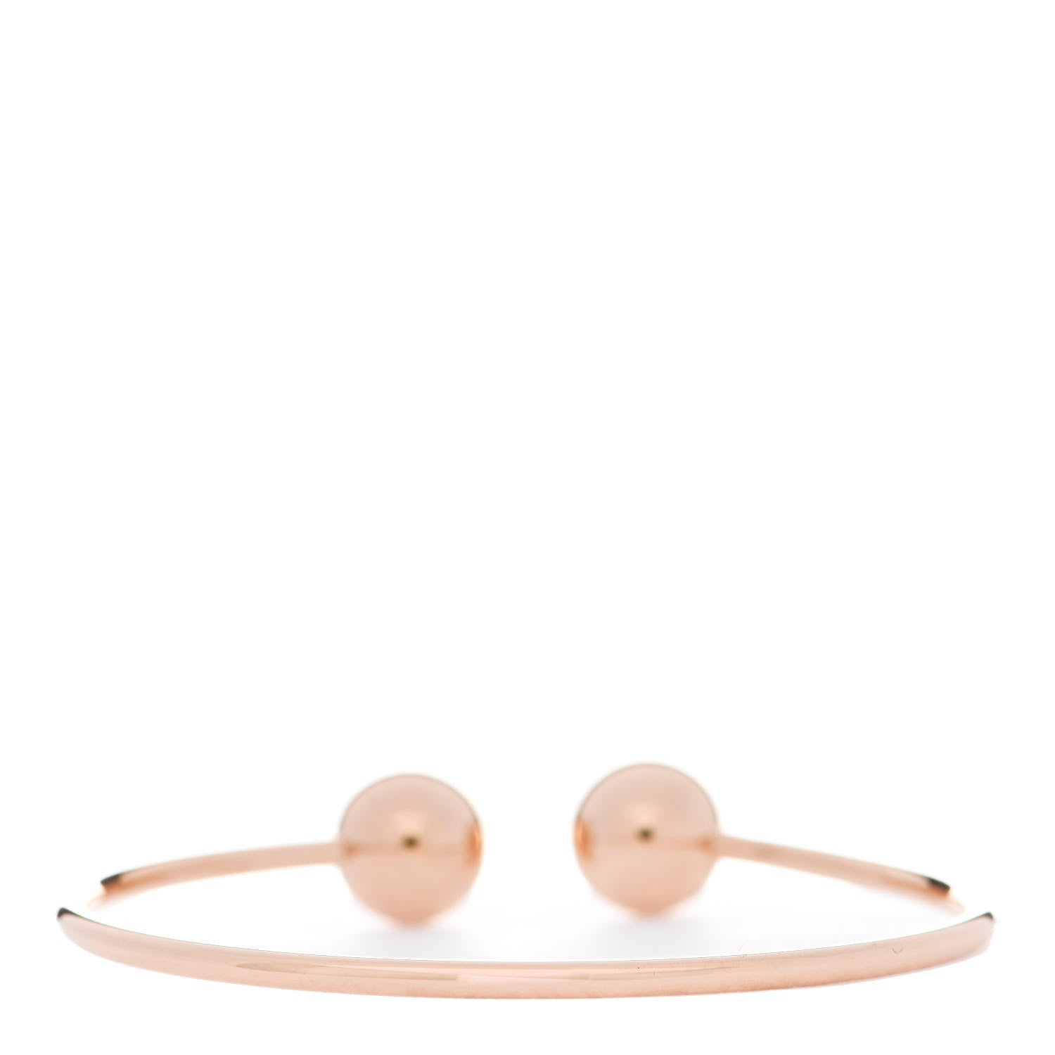 Tiffany 18K Rose Gold 10mm HardWear Ball Wire Bracelet 2 of 4