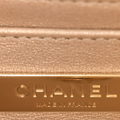 Chanel Mirror Calfskin Metallic Calfskin Quilted Hollywood Boulevard Mini Flap With Star Coin Purse Gold 7 of 11