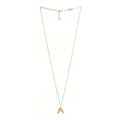 Louis Vuitton LV And Me Letter A Necklace Gold 3 of 6
