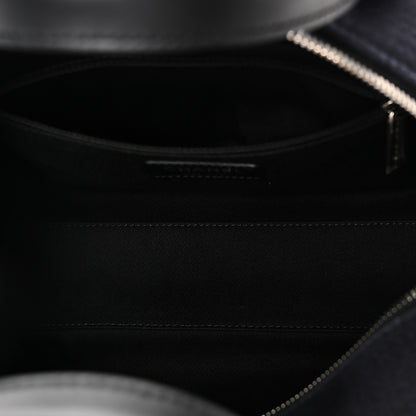 Chanel Mixed Fibers Small Deauville Bowling Bag Navy Blue 5 of 11