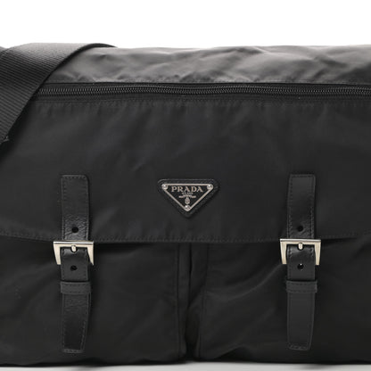 Prada Nylon Vela Messenger Bag Black 8 of 10
