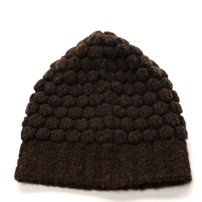 Hermes Cashmere Cotton Beanie Hat Brown 3 of 4
