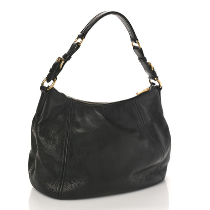 Prada Vitello Daino Hobo Black 2 of 7