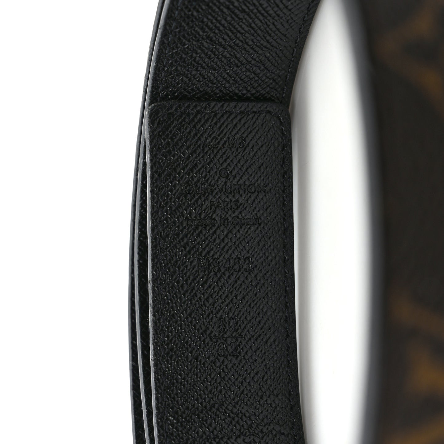 Monogram Calfskin 40mm LV Initiales Reversible Belt 80 32 Black