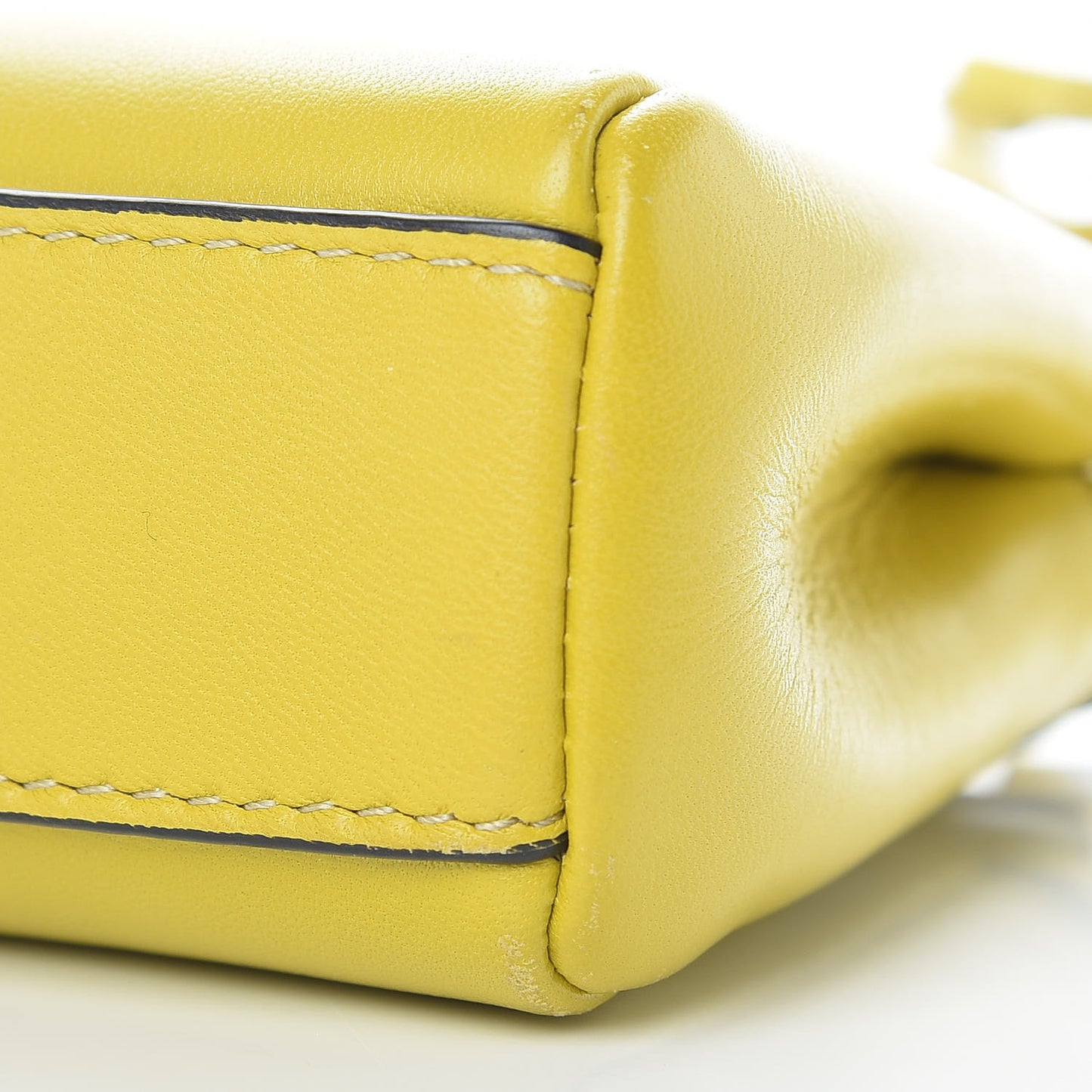 Shiny Nappa Micro Peekaboo Iconic Satchel Lime