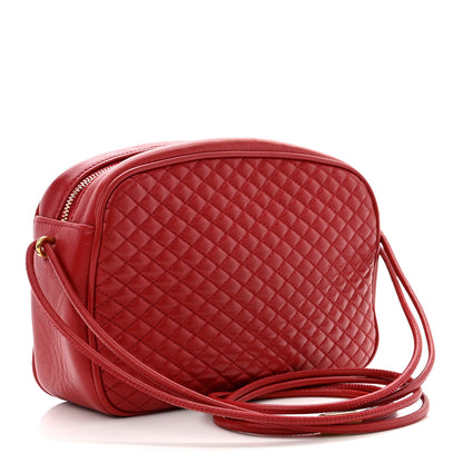 Saint Laurent Lambskin Quilted Monogram Victoire Camera Bag Rouge Eros 3 of 10