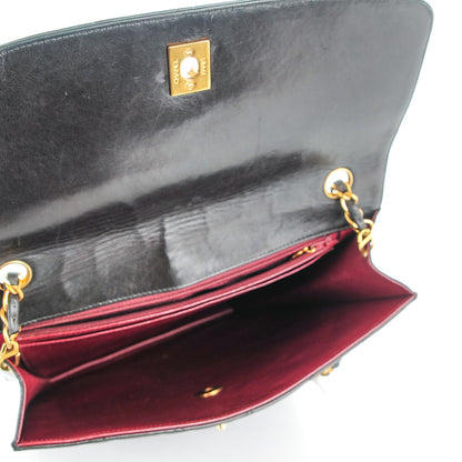 Chanel Quilted Lambskin Flap Shoulder Bag Black 6 of 8