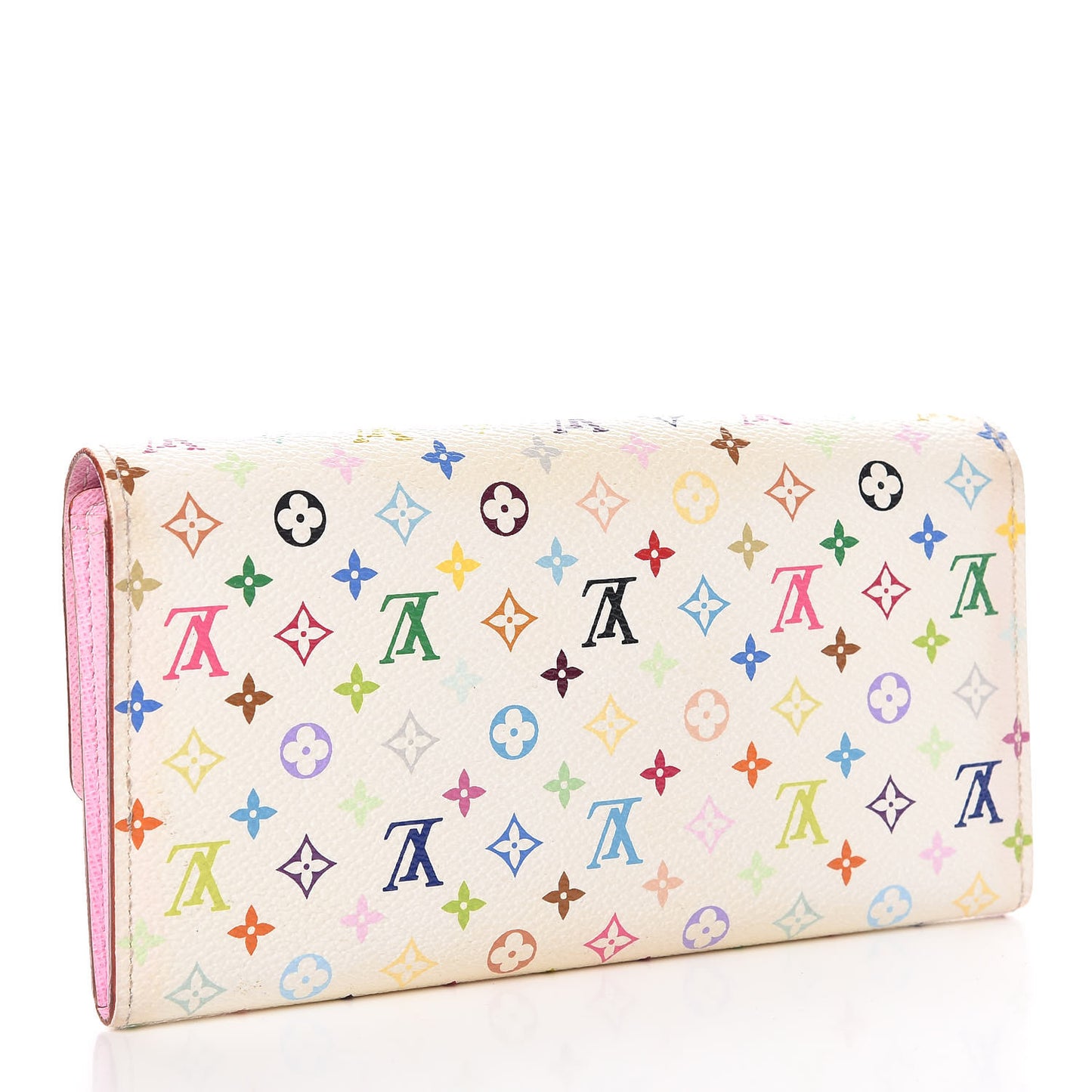Monogram Multicolor Sarah Wallet White Litchi