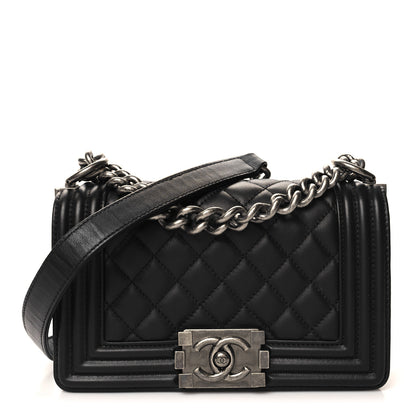 Chanel Calfskin Quilted Small Boy Flap Black 1 of 10