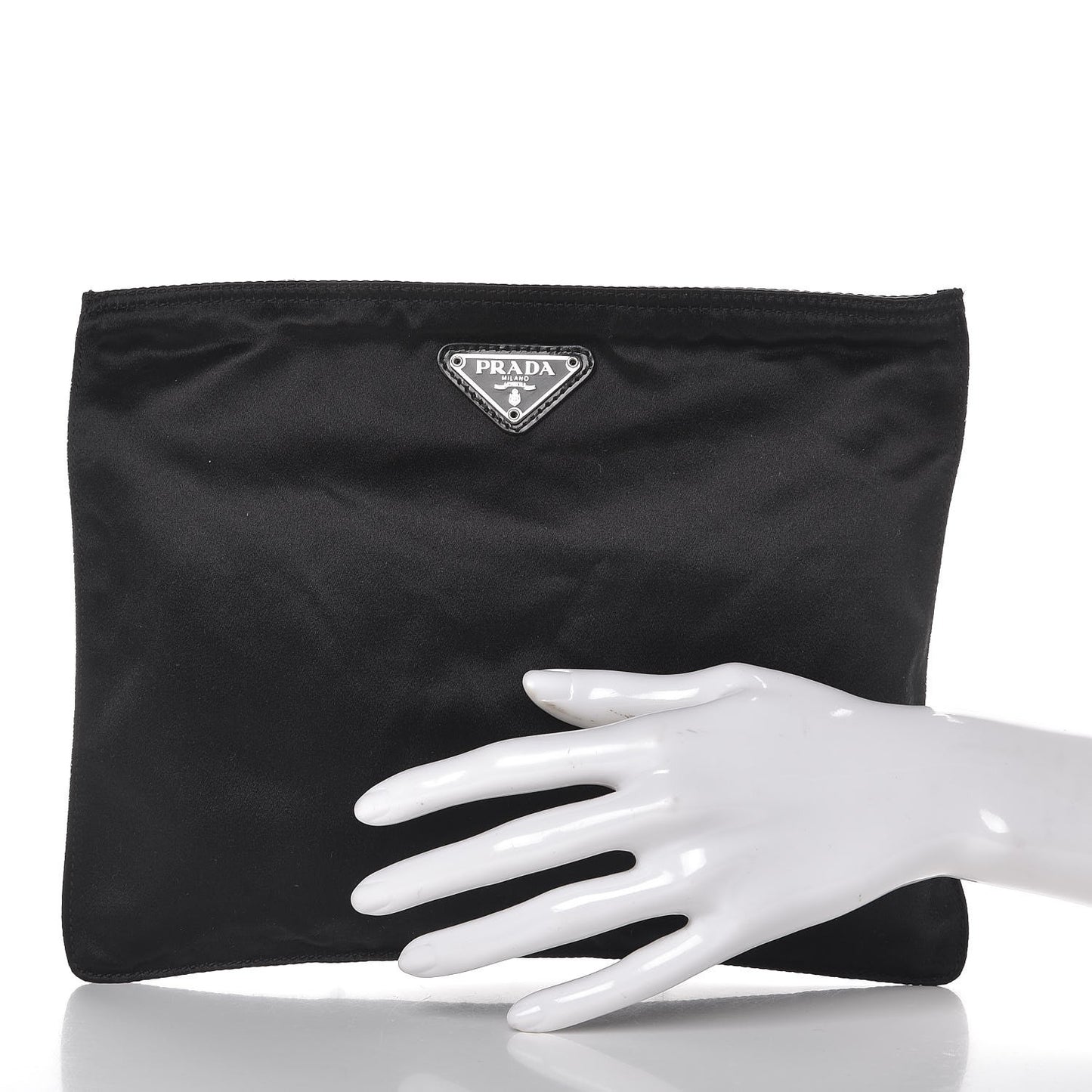 Satin Evening Clutch Black
