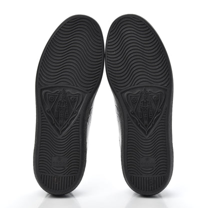 Gucci Calfskin GG Tennis Embossed Mens Ace Sneakers 6 Black 5 of 8